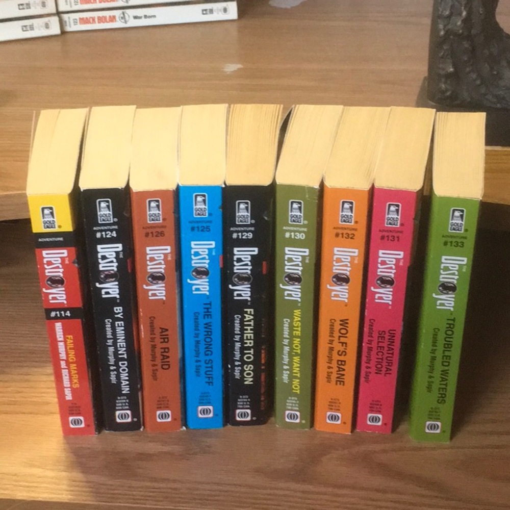 Lot of 9 The Destroyer Paperback Books by Murphy & Sapir